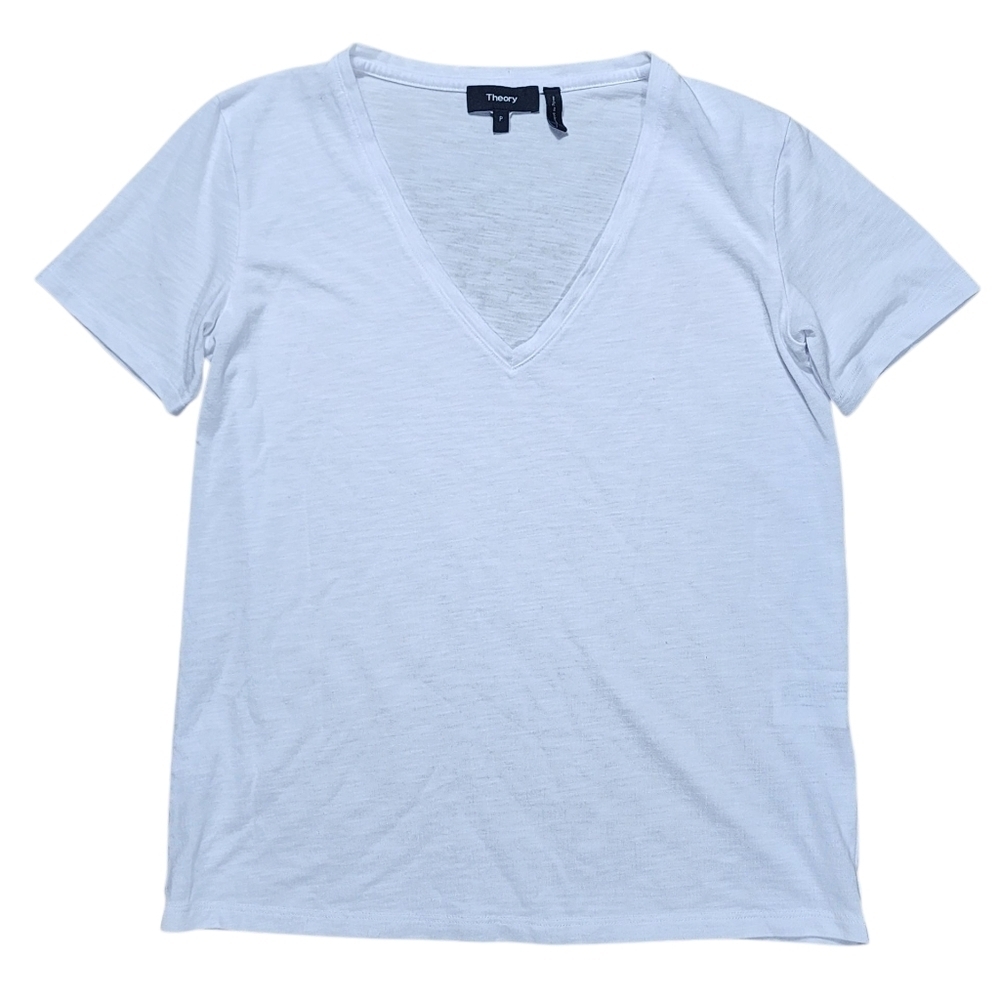 Theory Easy V-Neck Tee Size P/S (Petite) Small